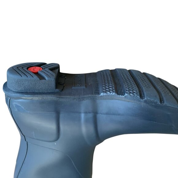 Hunter Womens Matte Navy Blue Size 8 Original Tall Rubber Rain Boots Waterproof - Picture 14 of 16